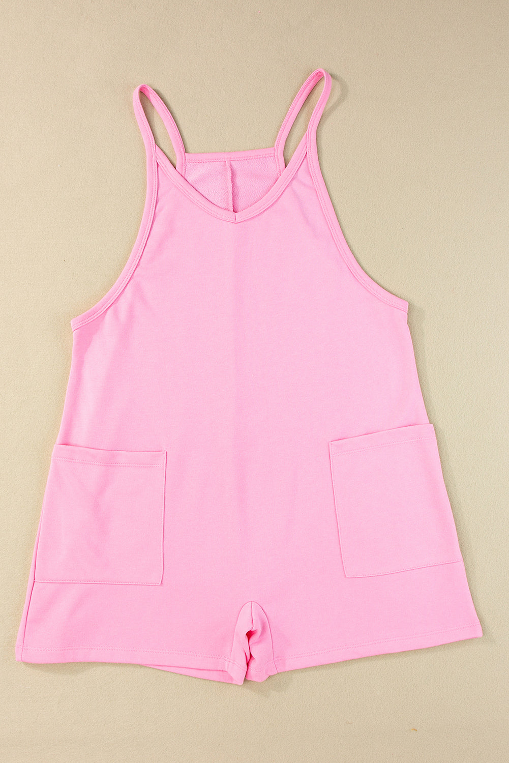 Pink V Neck Romper RTS