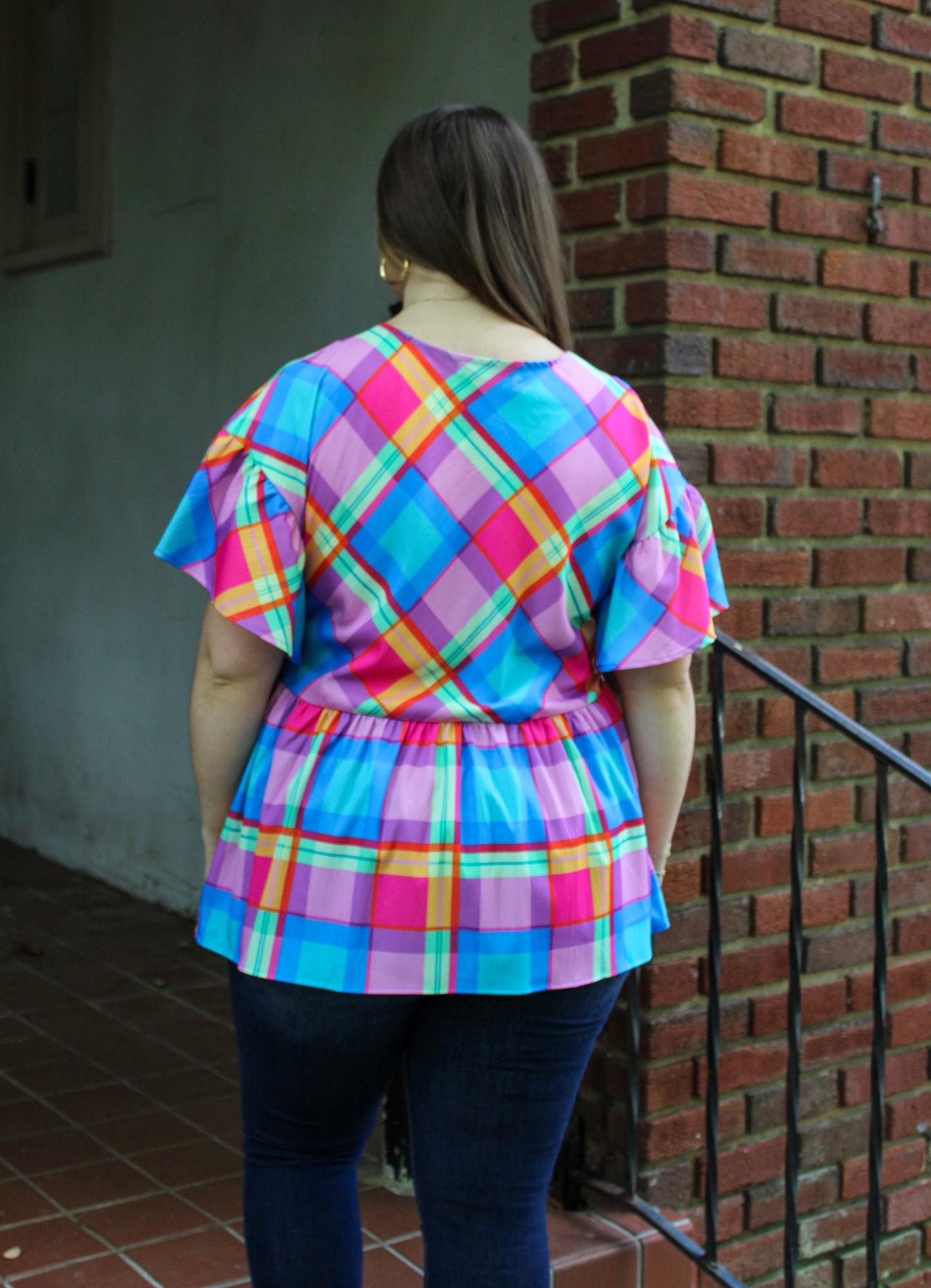 Plaid Babydoll Top May.