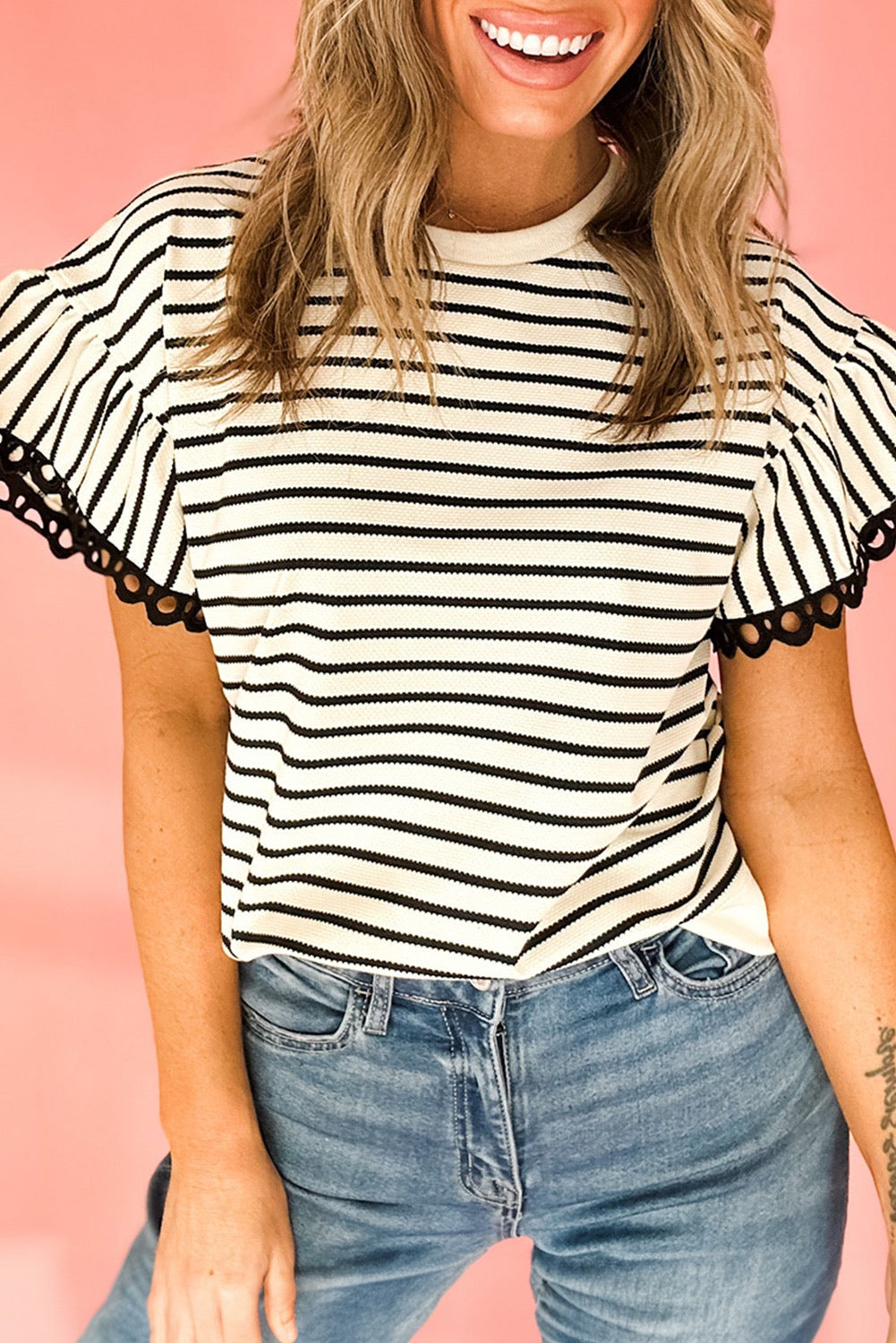 Black Striped Blouse March.