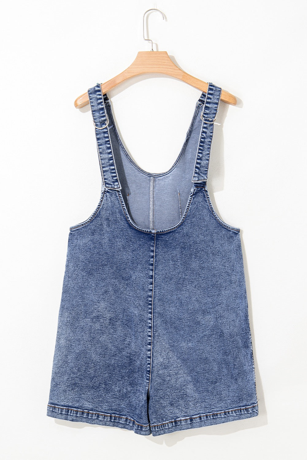 U Neck Denim Romper March.