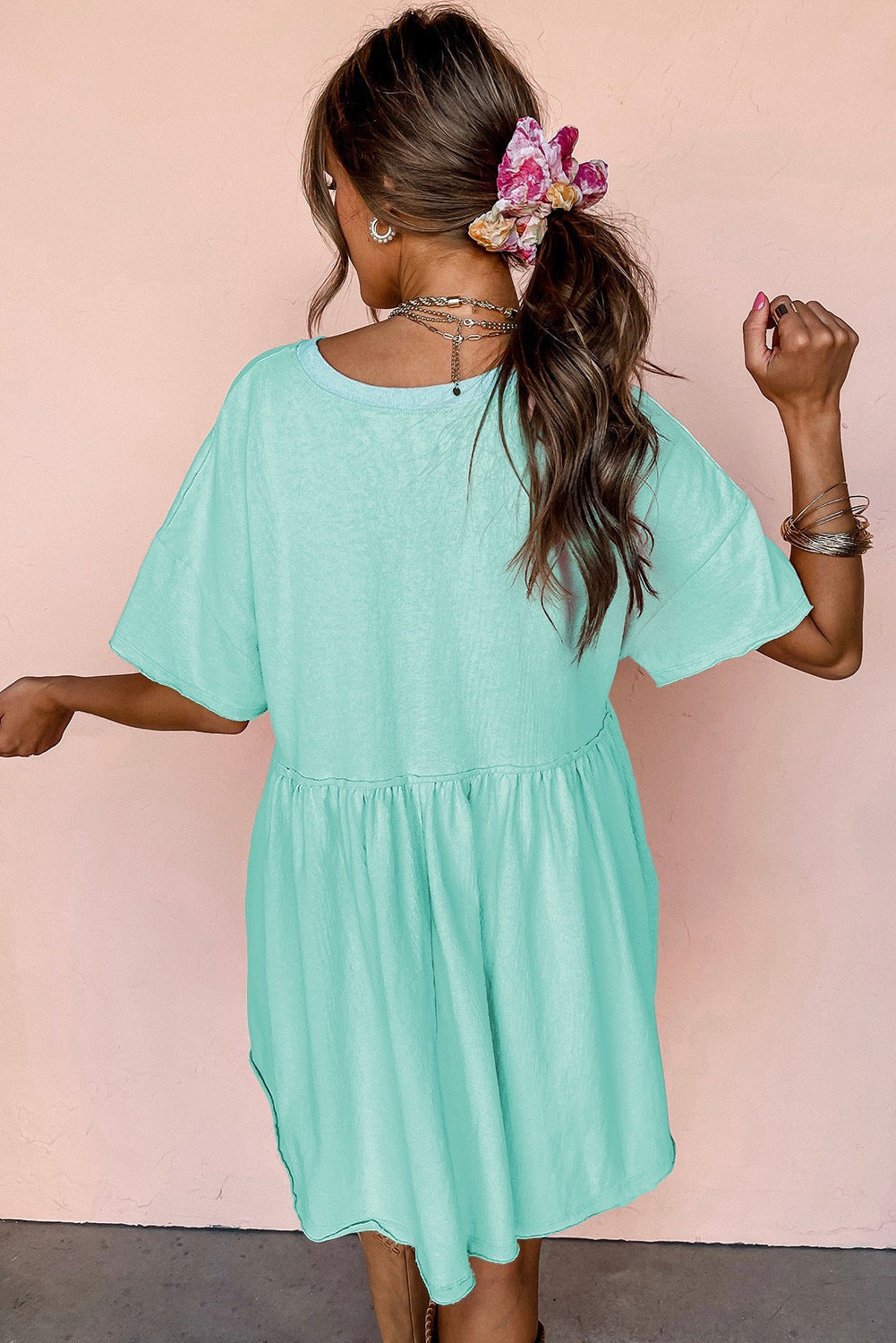 Mint Green Babydoll Dress March.