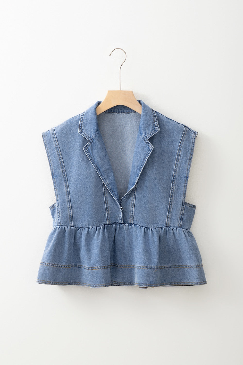 Denim Babydoll Top March.
