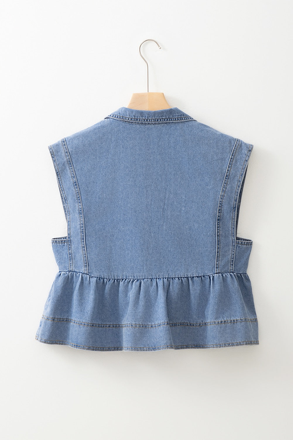 Denim Babydoll Top March.