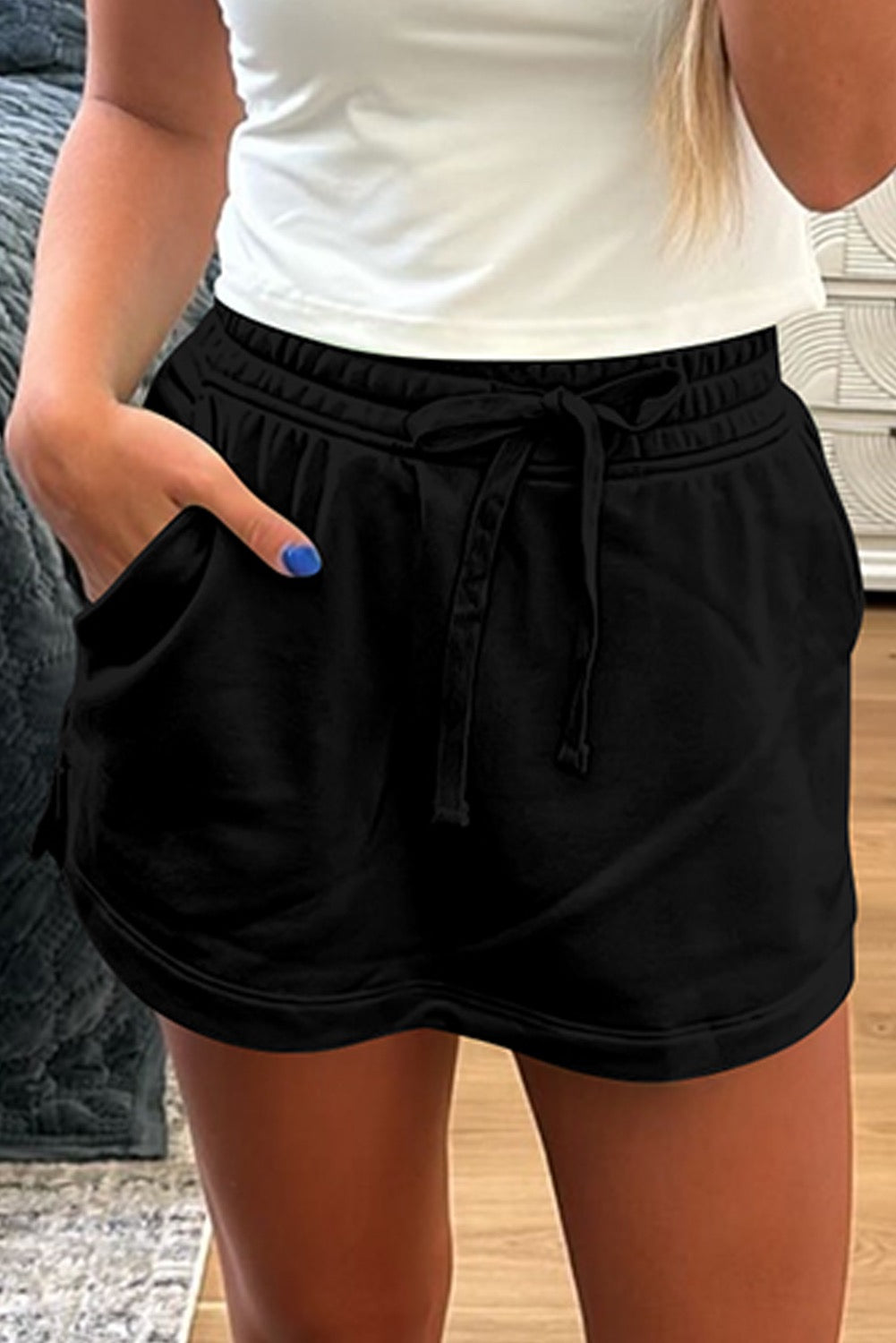 Black Casual Skort March.