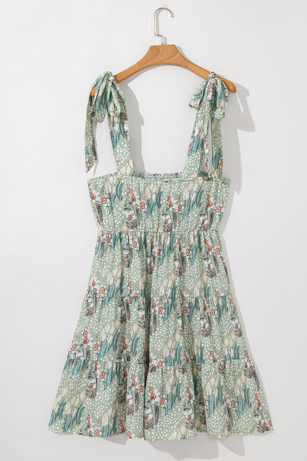 Floral Tie Strap Mini Dress RTS