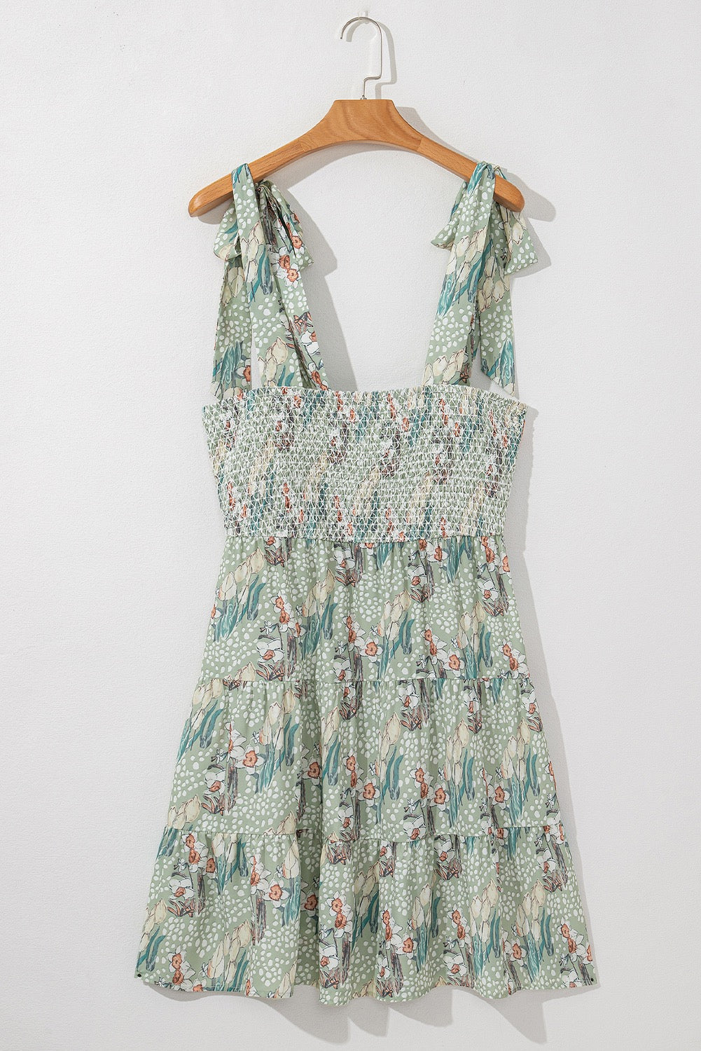 Floral Tie Strap Mini Dress RTS