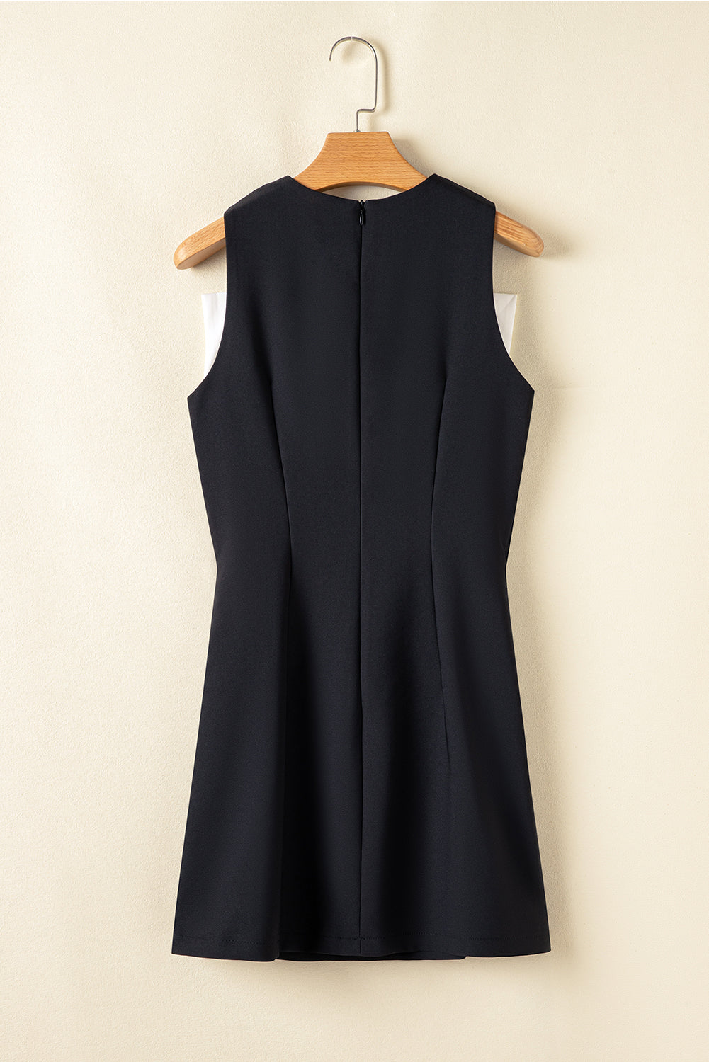 Black Contrast Bowknot Mini Dress RTS