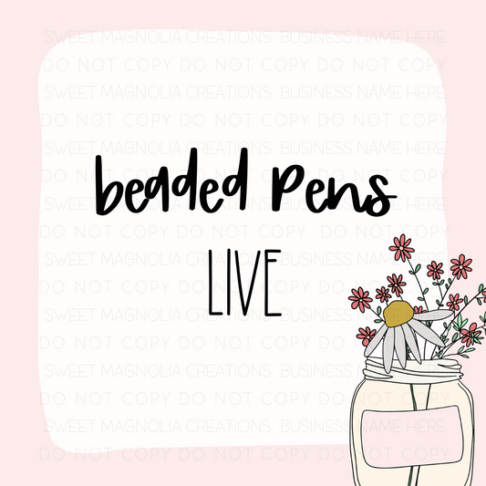 BEADED PENS LIVE