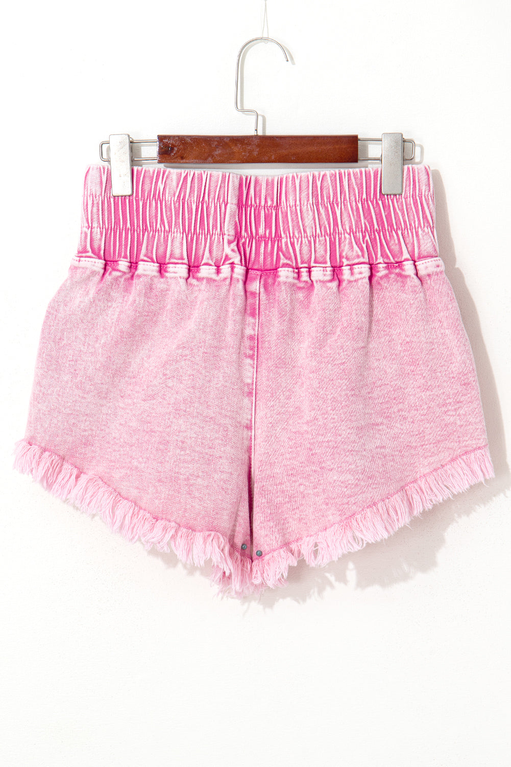 Pink Frayed Denim Bottoms RTS